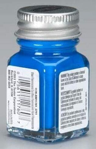 Blue Fluorescent Enamel Paint Testors 1/4 Oz in Saudi Arabia
