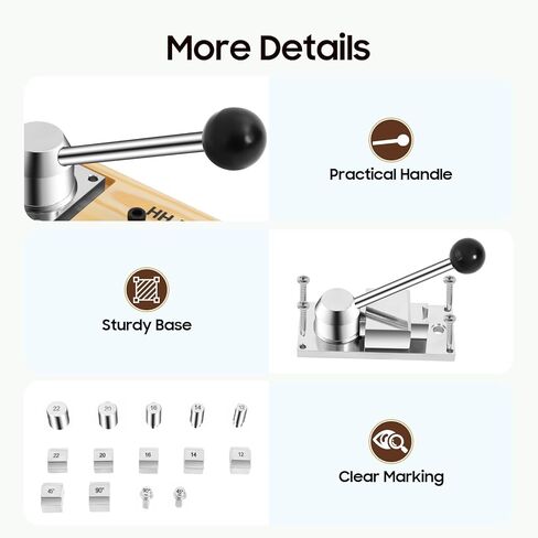 أداة ثني الحلقات المحمولة من FLYHERO، آلة ثني حلقات المجوهرات متعددة الوظائف، مجموعة أدوات صنع المجوهرات وأدوات إصلاح الحلقات المعدنية DIY (فضي + لون خشبي) in Kuwait