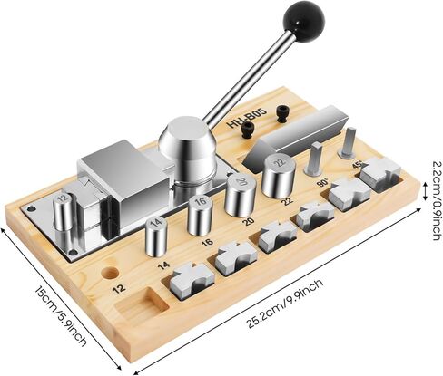 أداة ثني الحلقات المحمولة من FLYHERO، آلة ثني حلقات المجوهرات متعددة الوظائف، مجموعة أدوات صنع المجوهرات وأدوات إصلاح الحلقات المعدنية DIY (فضي + لون خشبي) in Kuwait