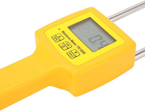 جهاز اختبار رطوبة القش، استجابة سريعة، شاشة LCD بإضاءة خلفية، مقياس محتوى الماء المحمول مع مسبار in Kuwait