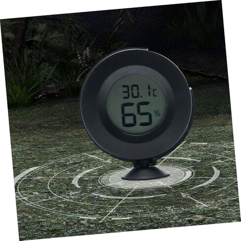 Reptile Hygrometer and Thermometer for Terrarium Digital LCD Temperature and Humidity Meter Accurate Readings for Snakes Lizards and Turtles in Saudi Arabia