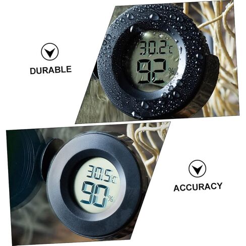 Reptile Hygrometer and Thermometer for Terrarium Digital LCD Temperature and Humidity Meter Accurate Readings for Snakes Lizards and Turtles in Saudi Arabia