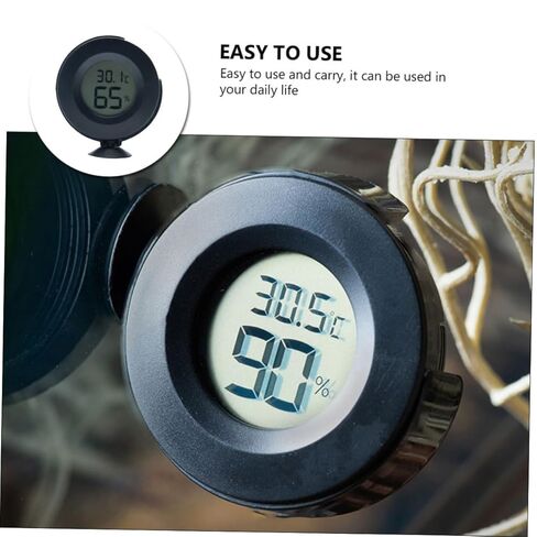 Reptile Hygrometer and Thermometer for Terrarium Digital LCD Temperature and Humidity Meter Accurate Readings for Snakes Lizards and Turtles in Saudi Arabia