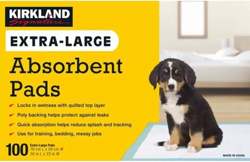 Kirkland Signature Extra Large Absorbent Pads, 76cm x 58cm - 100 Pack in Saudi Arabia