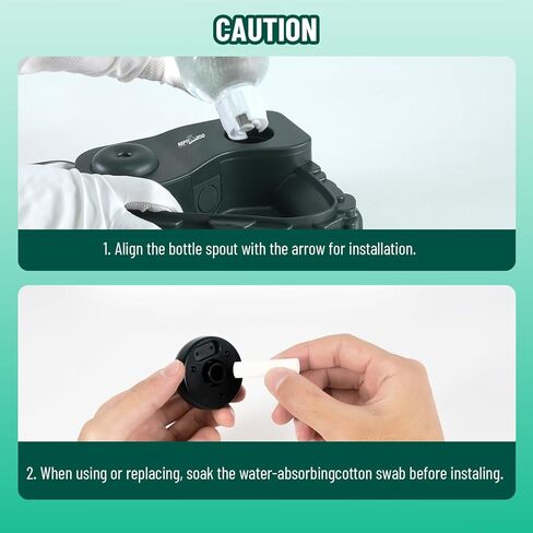 REPTI ZOO Water Feeder and Fogger, 2 in 1 Reptile Humidifier with Water Bowl, Automatic Water Dispenser for Chameleon Frog Lizard Gecko in Saudi Arabia