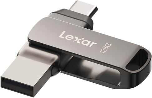 محرك فلاش Lexar 256GB JumpDrive Dual Drive D400 USB 3.1 Type-C وType-A، قراءة تصل إلى 130 ميجابايت/ثانية (LJDD400256G-BNQNU) in Kuwait