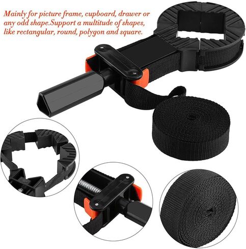BRRNOO Corner Clamp Band Strap 4 Holder Woodworking Tool for Picture Frame Cupboard Drawer Square in Saudi Arabia
