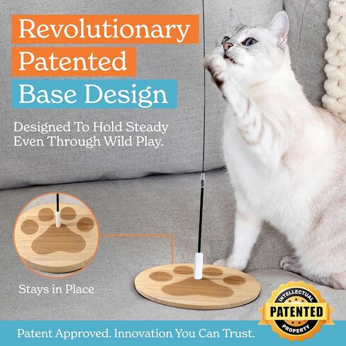 2 لعبة للقطط + 9 طُعم ريش | ألعاب تفاعلية للقطط للقطط الداخلية | ألعاب القطط التفاعلية | إثراء للقطط البالغة في الأماكن المغلقة القطط القطط شفط كأس جوجوتيس بارا جاتوس دعابة ريشة عصا in Kuwait