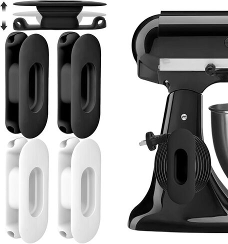 منظم سلك ذو سعة كبيرة للأجهزة، 4 عبوات من حامل سلك أجهزة المطبخ المحدثة والقابلة للتعديل يلتف عصا الحفاظ على الخلاط، وصانع القهوة، وطباخ الضغط، ومقلاة الهواء، وأدوات المطبخ وغيرها من الأجهزة in Kuwait