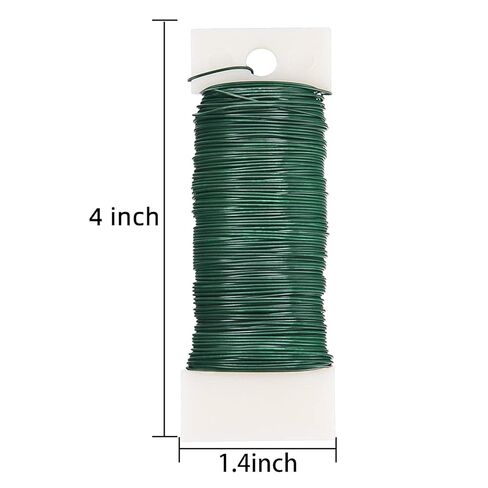 Green Floral Wire 3 Pack 117 Yards 22 Gauge Flexible Paddle Wire for Crafts Christmas Wreaths Tree,Garland and Floral Arrangements in Saudi Arabia