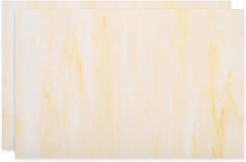 PATIKIL 8 x 12 Inch Transparent Stained Glass Sheets, 2 Sheets Mosaic Glass Variety Pack Tiles for Art Supplies Crafts Projects, Apricot in Saudi Arabia