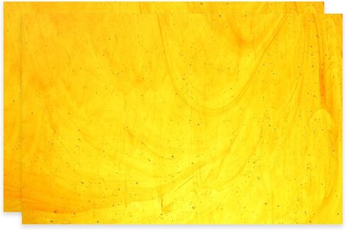 PATIKIL 8 x 12 Inch Transparent Stained Glass Sheets, 2 Sheets Mosaic Glass Variety Pack Tiles for Art Supplies Crafts Projects, Apricot in Saudi Arabia