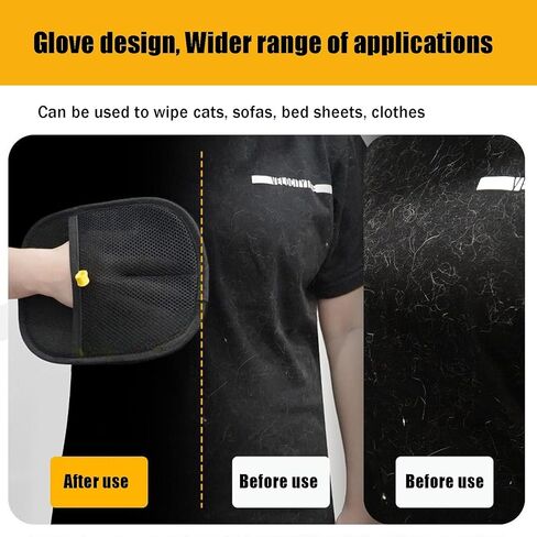 Electrostatic Pet Hair Removal Gloves, Reusable Cat & Dog Hair Remover, Cat Removal Tool Grooming Gloves in Saudi Arabia