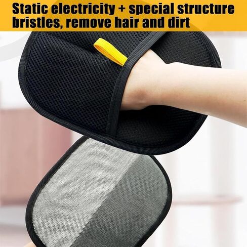 Electrostatic Pet Hair Removal Gloves, Reusable Cat & Dog Hair Remover, Cat Removal Tool Grooming Gloves in Saudi Arabia
