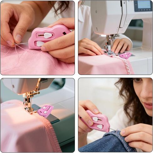 دليل التماس المغناطيسي القابل للتعديل، دليل التماس الوندولا، دليل الخياطة المغناطيسي 3 في 1، دليل التماس القابل للتعديل، ماكينة خياطة أوفرلوك متعددة الوظائف مع الكسارة والخيط لجميع الآلات (وردي) in Kuwait