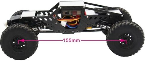 Hot Racing SXTF133LC Aluminum 8 Link Drive Set for (155mm LCG) Scx 24 in Kuwait