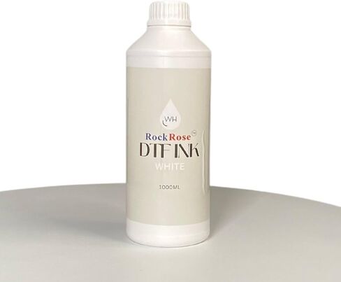 RockRose White DTF Ink 1000ml for DTF Transfer Film, Anti-Clogging, Vivid Colors, DTF Printer Ink for ET-8550 L-1800 XP-15000 L805 R1390 in Saudi Arabia