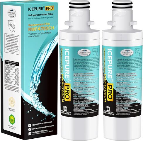 استبدال ICEpure 9980 لـ LG LT1000P, ADQ747935 MDJ64844601, Kenmore Elite 46 9980, ADQ74793501 LT1000PC LT1000 ADQ74793502, LMXS26S, LMXC23796S, LFF فلتر مياه للثلاجة من XS26973D، 4 علب in Saudi Arabia