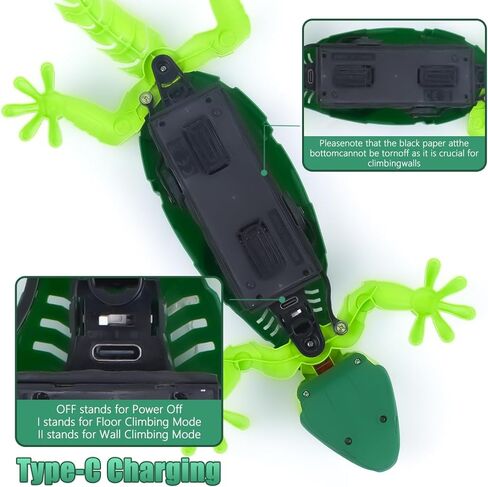 BEEBOY Wall Climbing Gecko,Remote Control Robot Toys for Boys Girls,Wall Crawler Lizard Toy,Wall Climbing Car Toys,Birthday Gifts for 3 4 5 6 7 8 9 10+ Year Old Boys Girls in Saudi Arabia