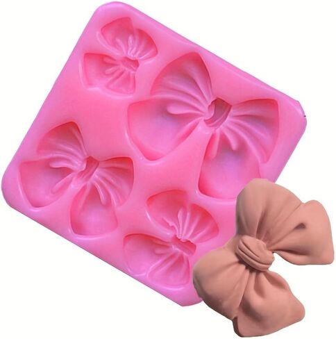 Charming Bow Silicone Mold - for Candle, Aromatherapy, Handmade Soap, Clay & Plaster Making in Saudi Arabia