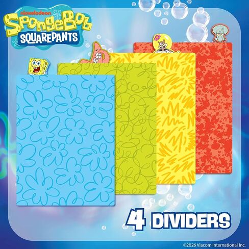SpongeBob SquarePants™ Squishy Tab Journal, 6 x 8 in. Fidget Notebook With Interactive Tactile Liquid Cover, 4 Tab Dividers, 80 Lined Sheets, Great SpongeBob School Supplies or Office Stationery in Saudi Arabia