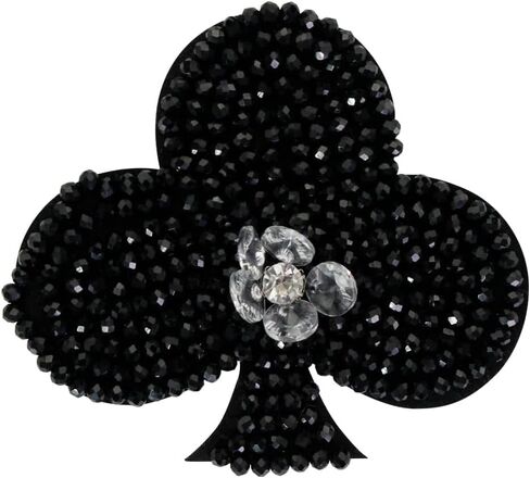 2 قطعة بطاقات البوكر بقع مطرز الراين DIY بها بنفسك تاج القلب زين ديكور التي شيرت حبة بقع لوازم الخياطة (H مزيج 2 قطع) in Kuwait