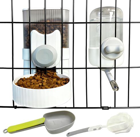 Rabbit Gravity Feeder Waterer Set Automatic Guinea Pig Food Water Dispenser Food Water Bowl Feeding Station for Puppy Kitten Guinea Pigs Chinchilla Hedgehog Small Animals (Green) in Saudi Arabia