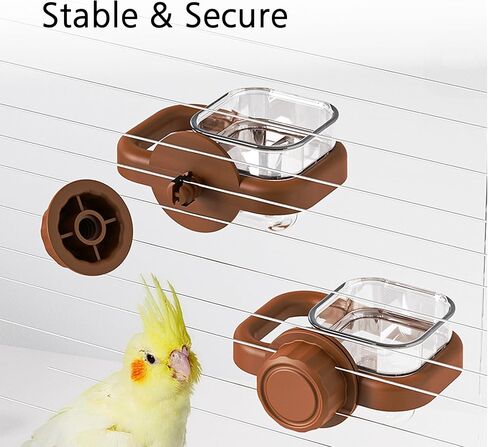 Small Animal Feeder Set for Cage, Hanging Food Bowl and Water Dispenser with 3 Different Nozzles for Puppy Kitten Rabbit Bird Guinea Pigs Chinchilla Ferret Hedgehog Pet in Saudi Arabia