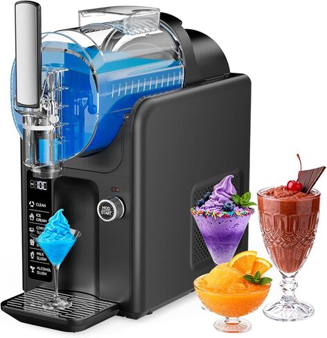 آلة Slushie للمنزل، صانعة Slushy وصانعة الآيس كريم بسعة 85 أونصة لا تحتاج إلى ثلج، صانعة المشروبات المجمدة مع 5 إعدادات مسبقة، هادئة، تنظيف تلقائي، شاشة LED، آلة Slushy للمارجريتا، الميلك شيك، الفرابيه والمزيد in Kuwait