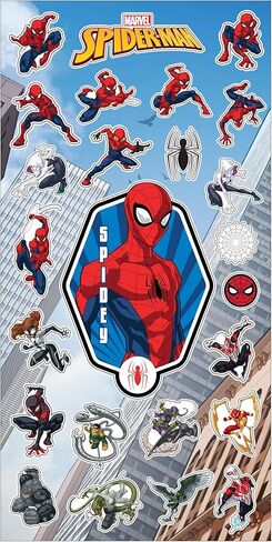 Spiderman Sleeping Bag Set - Bundle with Marvel Soft Sherpa Slumber Bag Plus Stickers, More for Kids, Boys | Spiderman Sleeping Bag 27" x 56" in Saudi Arabia