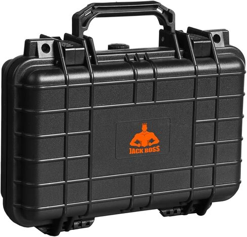 Jack Boss 14 inch Hard Case Portable Weather Waterproof Protective Camera Case with Customizable Foam, Fit Use of Drones, Camera, Equipments, 14 x 11.5 x 6 Inches, Black in Kuwait