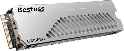 M.2 NVMe SSD 2TB With Double Surface Aesthetic Dissipation Heatsink, Up to 7300MB/s SLC Cache&HMB, PS5 Storage Expansion, Tailored for Gamers, Editors&AI Creators Demanding Blazing-Fast Speed GM988HW in Saudi Arabia