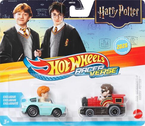 Hot Wheels Toy Cars, Set of 2 RacerVerse Die-Cast Vehicles with Character Drivers Optimized for Performance on RacerVerse Track (Styles May Vary) in Saudi Arabia