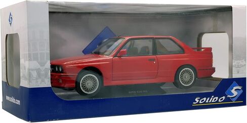 SOLIDO - BMW - M3 E30-1990 Collectible Miniature Car, 1801502, Red in Saudi Arabia