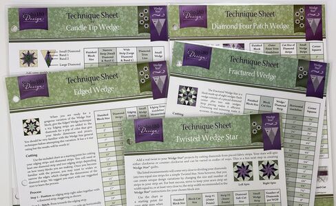 Deb Tucker's Studio 180 Designs Wedge Star Technique Sheet Bundle in Saudi Arabia