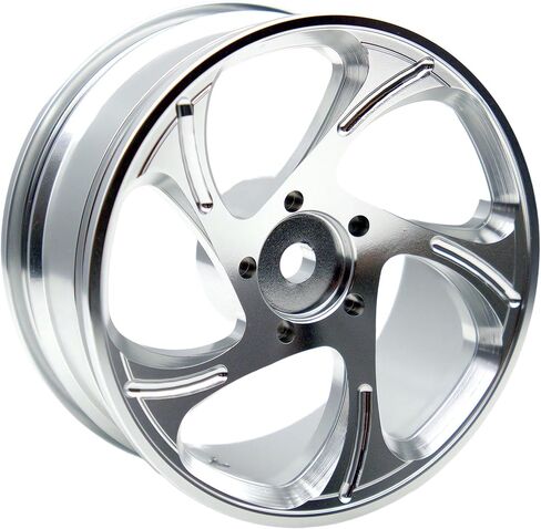 إطارات الانجراف RC 1/10 وإطارات عجلات من الألومنيوم إطارات سباق رالي 12 مم سداسية لمقياس 1:10 على الطريق بجولة في الشوارع سيارة Tamiya Traxxas HPI KYOSHO XV02 XV01 TT01 TT02 PTG2 A959 4 قطع (فضي) in Kuwait