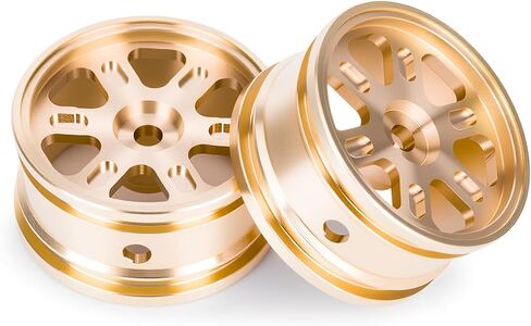 GOUPRC 0.7'' Brass RC Wheel Rims Hub for AXIAL SCX30 Ford Bronco & Jeep Wrangler JLU RC Crawler Upgrades with Install Accessories in Saudi Arabia