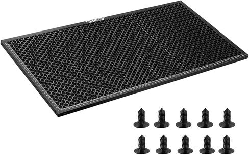 سرير ليزر SKOUPHY Update P2 CO2 بطبقة ليزر مقاومة للحرارة، منطقة عمل على شكل قرص العسل 605 * 300 مم مع دبابيس تثبيت لقاطع الليزر XTool P2/ P2S in Kuwait