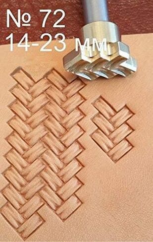 DandS ltd Leather Stamp Tool, Basket Weave, Professional Steel Craft Tool for Leatherworking, Embossing, Carving & Stamping Leather Projects, Belts & DIY Projects, Compatible with Mallet #72 in Saudi Arabia
