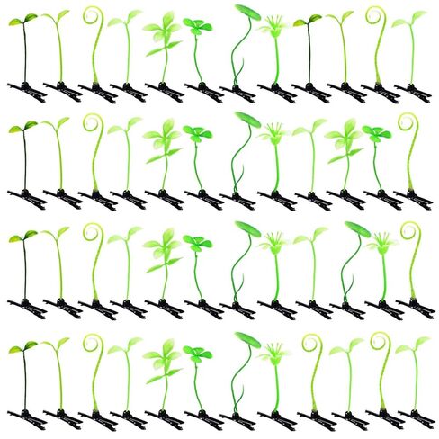 50pcs Bean Sprout Hair Clips Mixed Style Rave Plant Hairpins Flower Plant Hair Clip Funny Butterfly Mushroom Headwear Hair Accessories for Women Kids Girls Lady Home School Party(Mix01) in Saudi Arabia