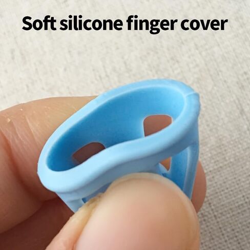 4 Pcs Sewing Thimble Finger Protectors – Anti-Slip Silicone Finger Covers for Hand Sewing, Embroidery, Cross-Stitch & DIY Craft (4PCS) in Saudi Arabia