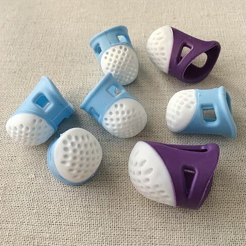 4 Pcs Sewing Thimble Finger Protectors – Anti-Slip Silicone Finger Covers for Hand Sewing, Embroidery, Cross-Stitch & DIY Craft (4PCS) in Saudi Arabia