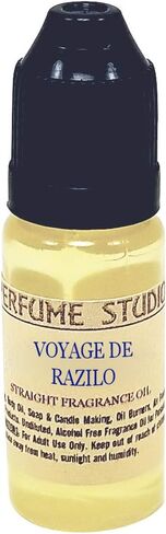 Perfume Studio Fragrance Oil for Soap Making, Candle Making, Perfume Making, Oil Burners, Air Fresheners, Body Mists, Incense, Hair & Skincare Products. Pure Parfum; 12ml (Voyage de Razilo) in Saudi Arabia