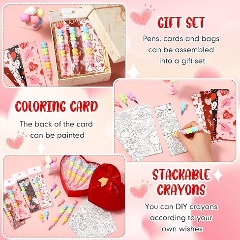 MotiMind 28 Sets End of Year Kindergarten Gift Crayons Party Favors Stackable Bear Crayons with Coloring Cards Graduation Goodie Bag Stuffers for Kids Classroom School Students Gifts in Saudi Arabia