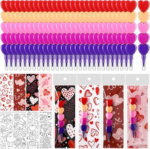 MotiMind 28 Sets End of Year Kindergarten Gift Crayons Party Favors Stackable Bear Crayons with Coloring Cards Graduation Goodie Bag Stuffers for Kids Classroom School Students Gifts in Saudi Arabia