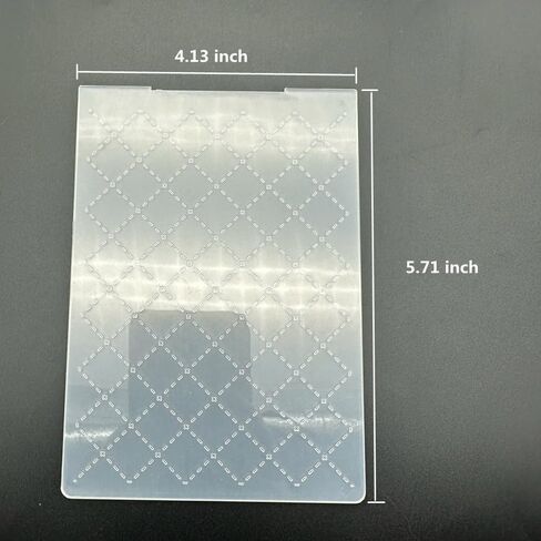3D Plastic Embossing Folder Template Grid Lines Texture A6 Size for Card Making DIY Scrapbooking Paper Crafting Handmade Crafts Scrapbooking Arts Supplies Scrapbook Decor in Kuwait