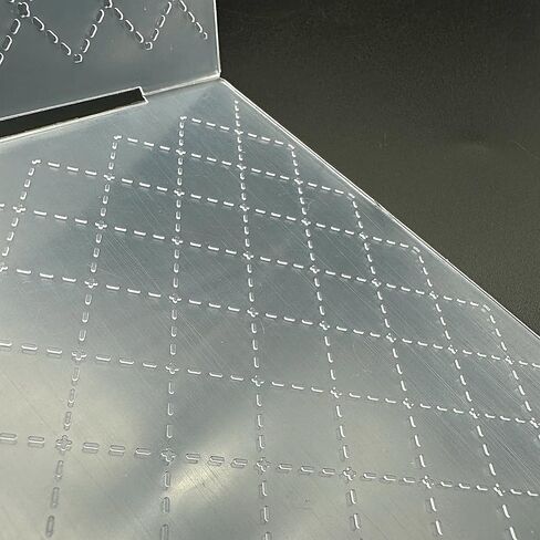 3D Plastic Embossing Folder Template Grid Lines Texture A6 Size for Card Making DIY Scrapbooking Paper Crafting Handmade Crafts Scrapbooking Arts Supplies Scrapbook Decor in Kuwait