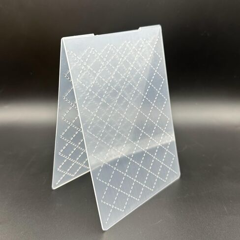 3D Plastic Embossing Folder Template Grid Lines Texture A6 Size for Card Making DIY Scrapbooking Paper Crafting Handmade Crafts Scrapbooking Arts Supplies Scrapbook Decor in Kuwait