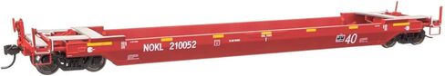 Walthers Proto 920-109134 HO Scale Gunderson Rebuilt All-Purpose 40' Well Car - Ready-to-Run - Northwestern Oklahoma Railroad (red) #210052 in Saudi Arabia