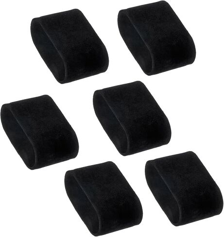 6Pcs Velvet Bracelet Watch Display Pillows Jewelry Box Insert Cushions for Watch Storage Jewelry Display Storage Case Organization (Black) in Saudi Arabia